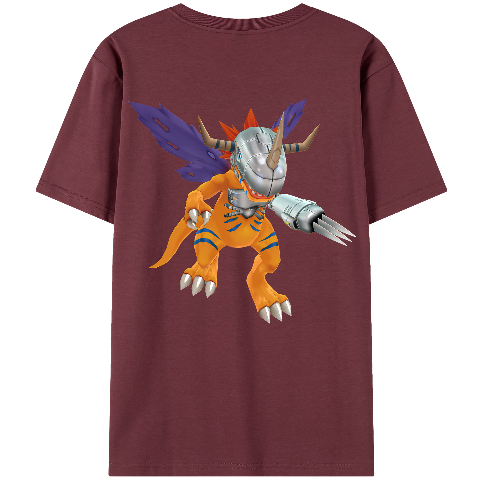（画像用） Digimon デジタルモンスター/デジモン 綿100％半袖Tシャツ（背面プリント）